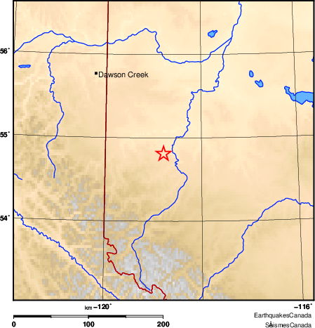 Map of Earthquake Area