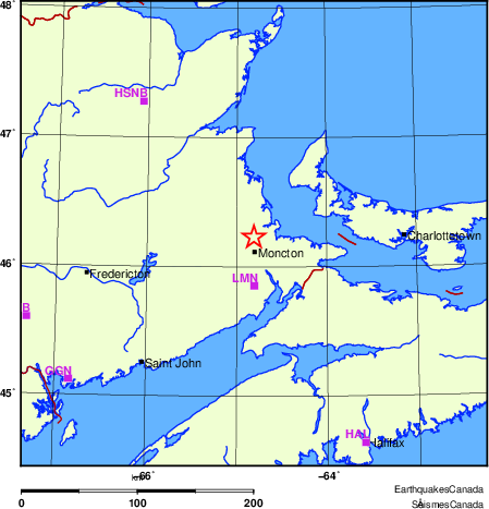 carte des localisations des stations sismologiques locales